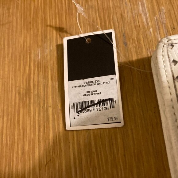 juicy couture white leather wallet Y2K - Picture 3 of 7